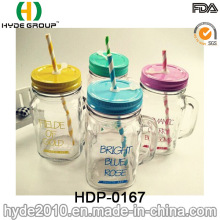 BPA бесплатно настроить двойной стенкой пластиковый стакан с соломой (HDP-0167)
